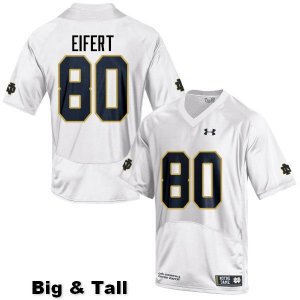 Notre Dame Fighting Irish Men's Tyler Eifert #80 White Under Armour Authentic Stitched Big & Tall College NCAA Football Jersey BBZ3499LW